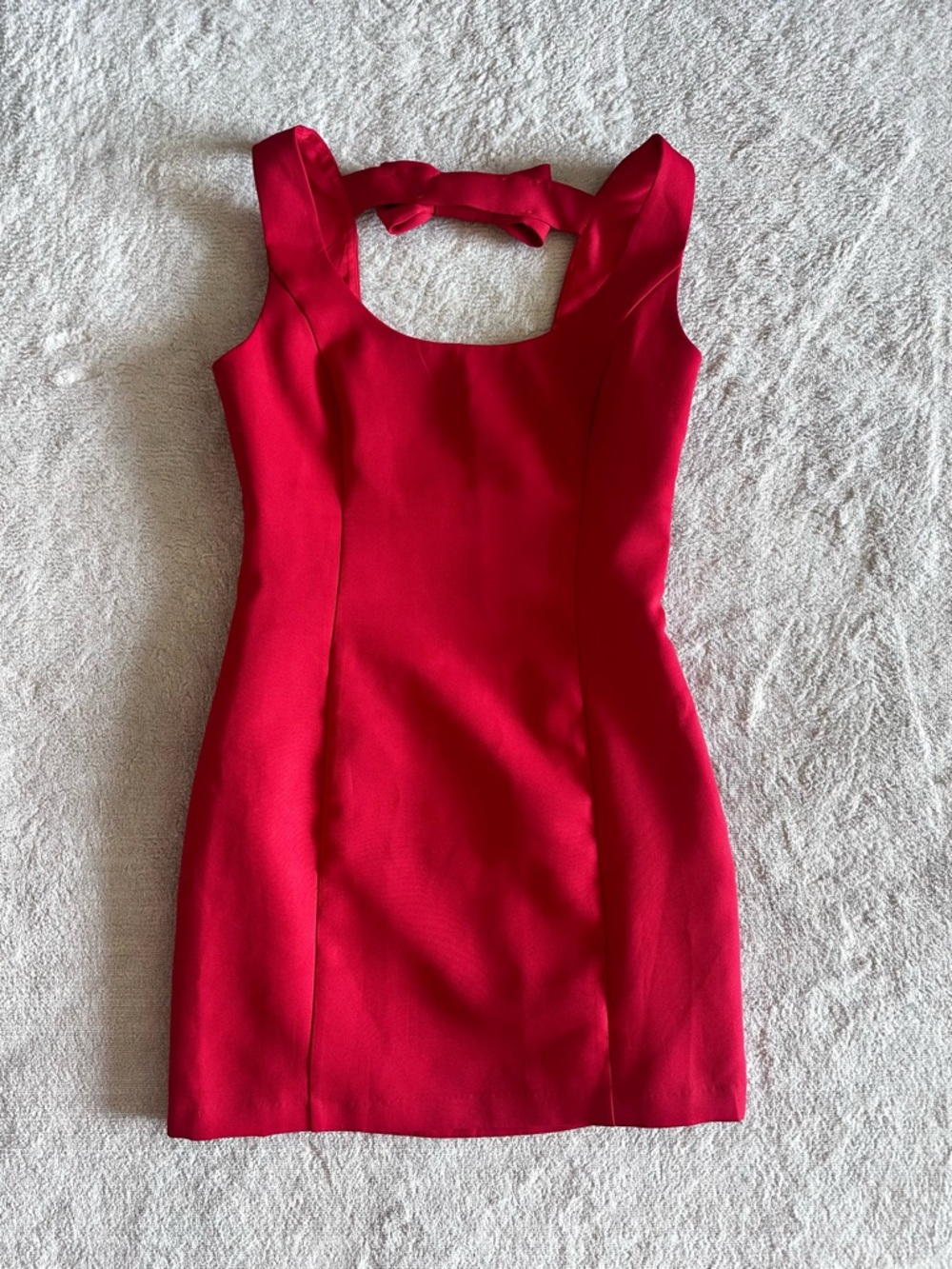 Vici Red Bow Bodycon Mini Dress Small